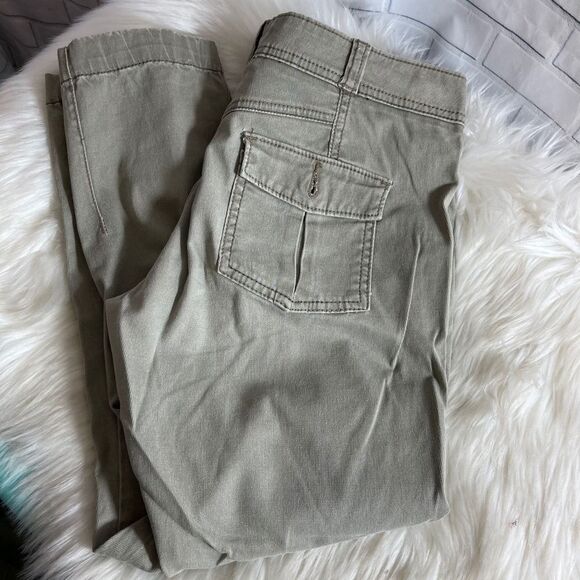 Anthropologie Hei Hei Khaki Tan Utility Pants Sz 2 - Picture 2 of 5